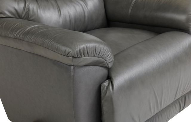 La-Z-Boy® Joshua Grey Leather Manual Rocking Recliner-3
