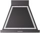 Ilve® Nostalgie II Noblesse 30" Glossy Black Wall Mounted Range Hood with Chrome Trim-0