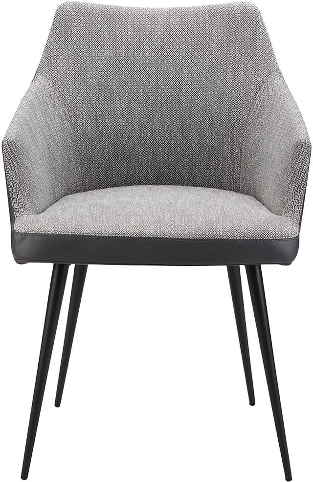 Moe's Home Collection Beckett Grey Dining Arm Chair-1