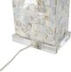 A & B Home Beige/White Shell Table Lamp-1