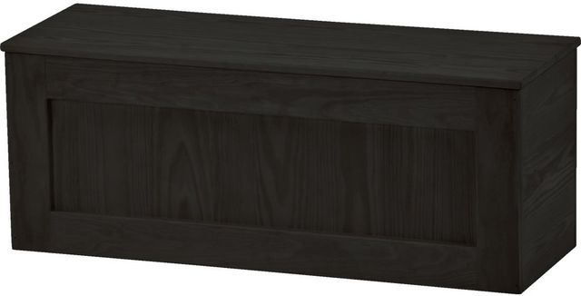 Crate Designs™ Furniture Espresso Wood Lacquer Top Storage Bench-0