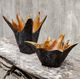 Uttermost® Starpetal 2-Piece Rustic Black/White Indoor-Outdoor Bowls-2