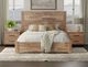 International Furniture Direct Natural Parota Brown Nightstand-1