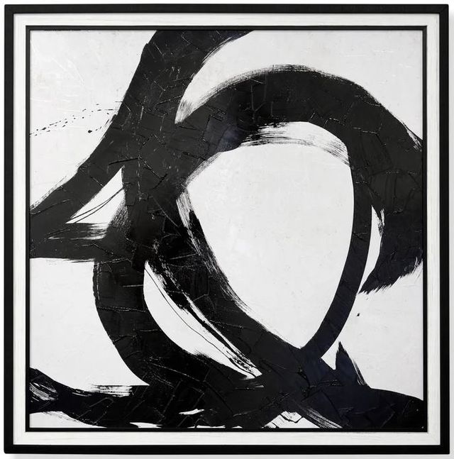 Stylecraft Black/White Abstract Print-0