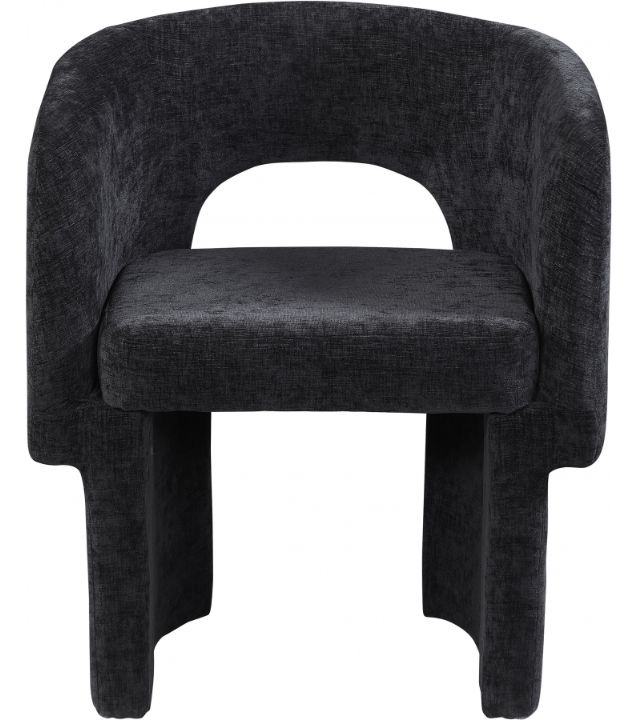 Meridian Furniture Emmet Black Chenile Dining Chair-1