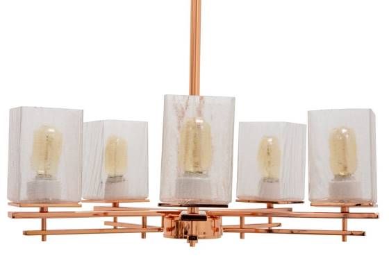 YHD Copper 5-Light Chandelier-1