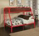 ACME Furniture Tritan Red Twin Over Full Youth Bunk Bed-3