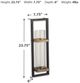 Signature Design by Ashley® Colburn Black/Natural Wall Sconce-2