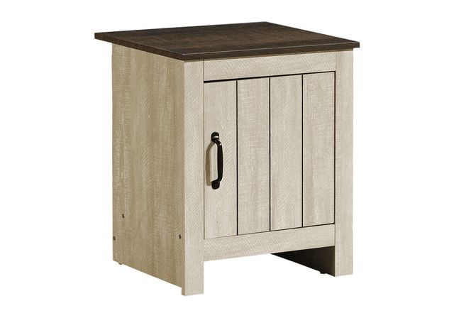 Monarch Specialties Inc. Dark Oak/Light Beige 22" Accent Table-0
