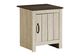 Monarch Specialties Inc. Dark Oak/Light Beige 22" Accent Table-0