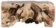 Classic Home Cypress Root Natural Square Coffee Table -1