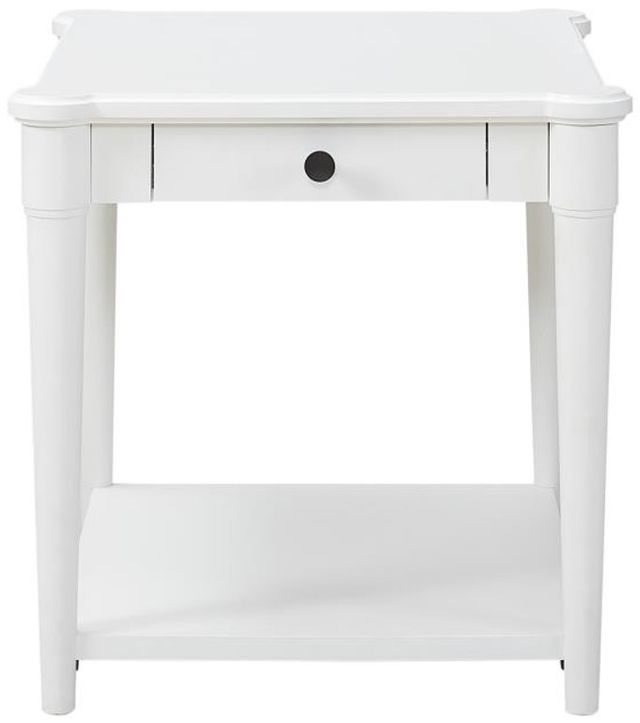 Bernards Citrus Heights White End Table-2