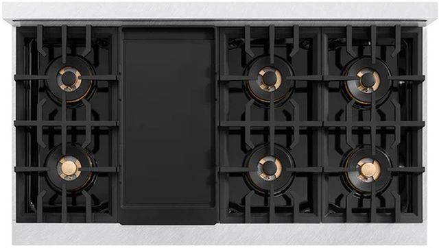 ZLINE Autograph Edition 48" 6.7 cu. ft. Gas Range with 8 Burner DuoPro™ Cooktop and Dual Ovens in Satin Stainless Steel and Champagne Bronze Accents (PCGRSZ-48-CB)-4