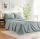 Sleeptone® Basics Griptone™ 6-Piece Silver Premium Bamboo Twin Sheet Set-0