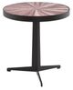 Armen Living Beka 2-Piece Maroon Top Coffee Table Set with Black Base-4