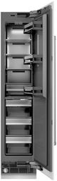 ZLINE 18 in. 8.6 Cu. Ft. Right Hinge Column Freezer in White Matte with Graphite Gray Interior-1