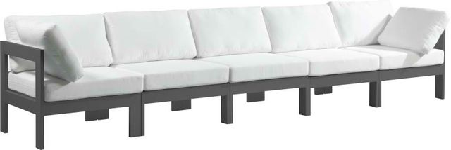Meridian Furniture Nizuc White Outdoor Patio Modular Sofa-0