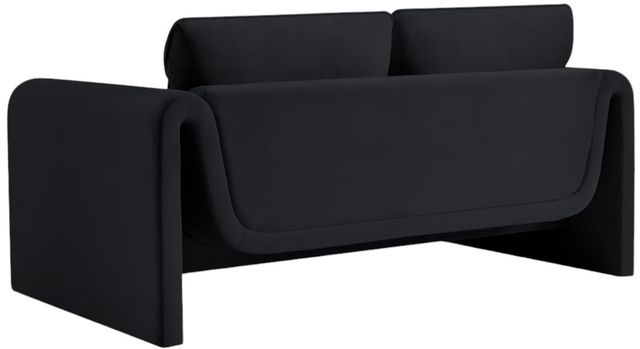 Meridian Furniture Sloan Black Velvet Loveseat-3
