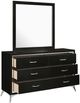 New Classic® Home Furnishings Huxley Black Dresser and Mirror Set-3