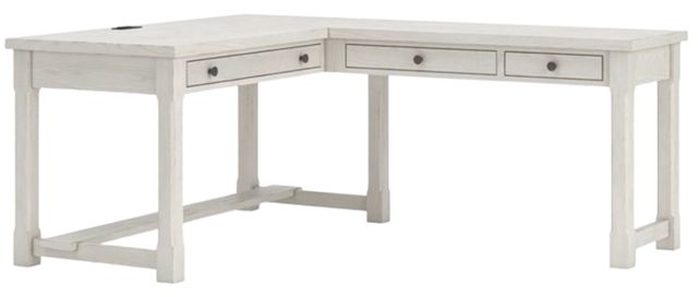 Signature Design by Ashley® Robbinsdale Antique White L-Shape Office Desk-0