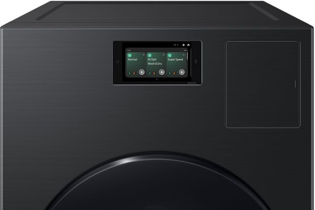 Samsung Bespoke AI 5.3 Cu. Ft. Brushed Black Washer Dryer Combo with AI Home -3