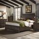 Liberty Furniture Thornwood Hills 4-Piece Rock Beaten Brown with Saw Cuts Queen Storage Panel Bedroom Set with Chest-4