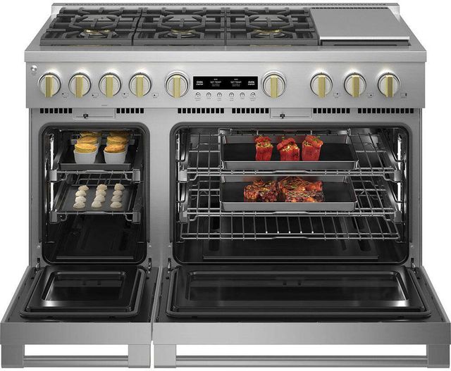 Monogram® Statement Collection 48" Stainless Steel Pro Style Gas Range-2