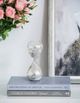 A & B Home Peleus White 30-Minute Silvered Hourglass-4