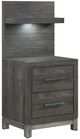 Homelegance® Zephyr Gray Nightstand-0
