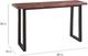 Steve Silver Co. Jennings Cherry Counter Bar Table with Ebony Base-2