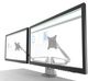 Kanto Gas Shock Dual Arm Silver Desktop Monitor Mount for 17"-32" Displays-4
