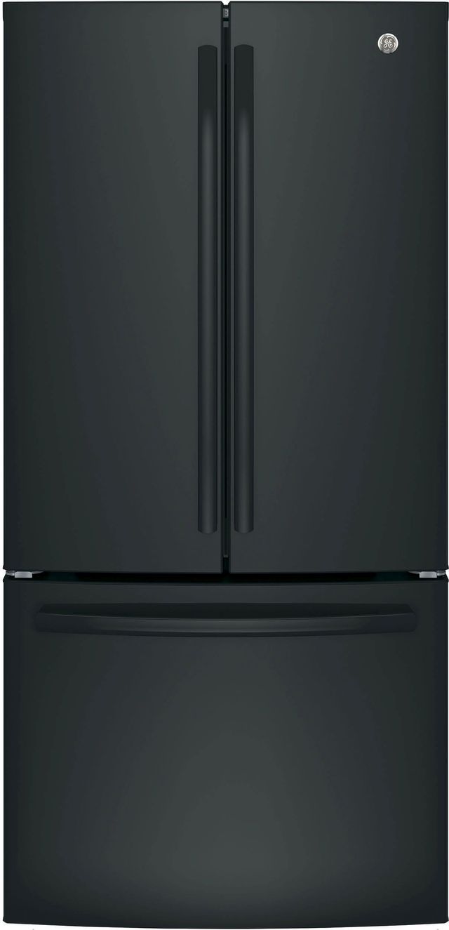 GE® 18.6 Cu. Ft. Black Counter Depth French Door Refrigerator-0