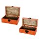 A & B Home 2-Piece Orange Box Set-1