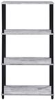 ACME Furniture Nypho Antique White/Black Bookshelf-1