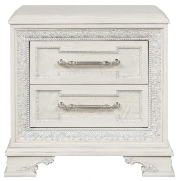 Furniture of America® Stella Mia Creamy White Nightstand-2