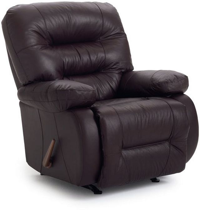 Best® Home Furnishings Maddox Chocolate Leather Rocker Recliner-0