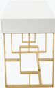 TOV Furniture Audrey White Lacquer Desk-1