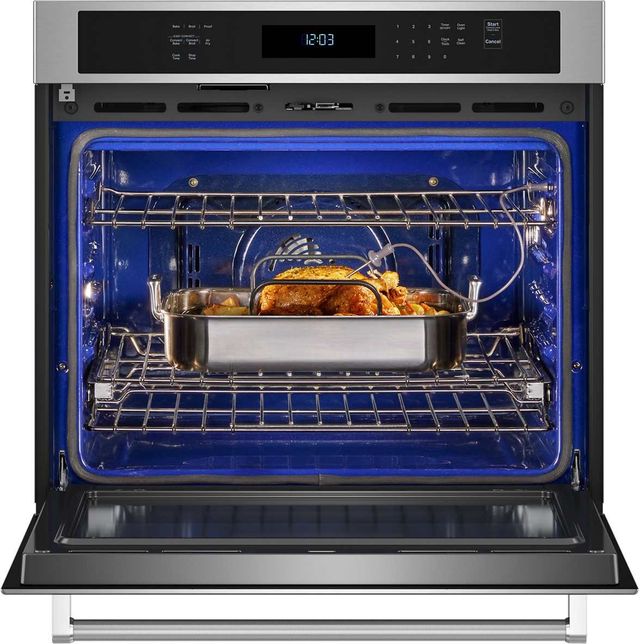 KitchenAid® 30" PrintShield™ Stainless Steel Single Electric Wall Oven-2