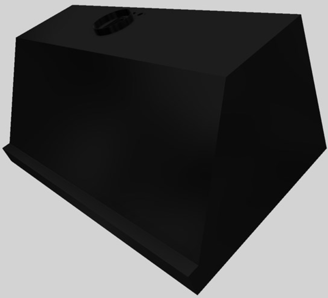 Vent-A-Hood® 48" Wall Mounted Range Hood-Black-1