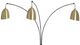 Stylecraft Black and Antique Brass Floor Lamp-1