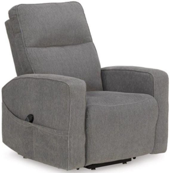 Signature Design by Ashley® Starganza Gray Power Lift Recliner-0
