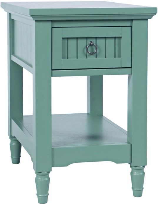 Jofran Inc. Westport Fern Green Leg Chairside Table-0