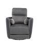 Man Wah Pewter Swivel Recliner-1