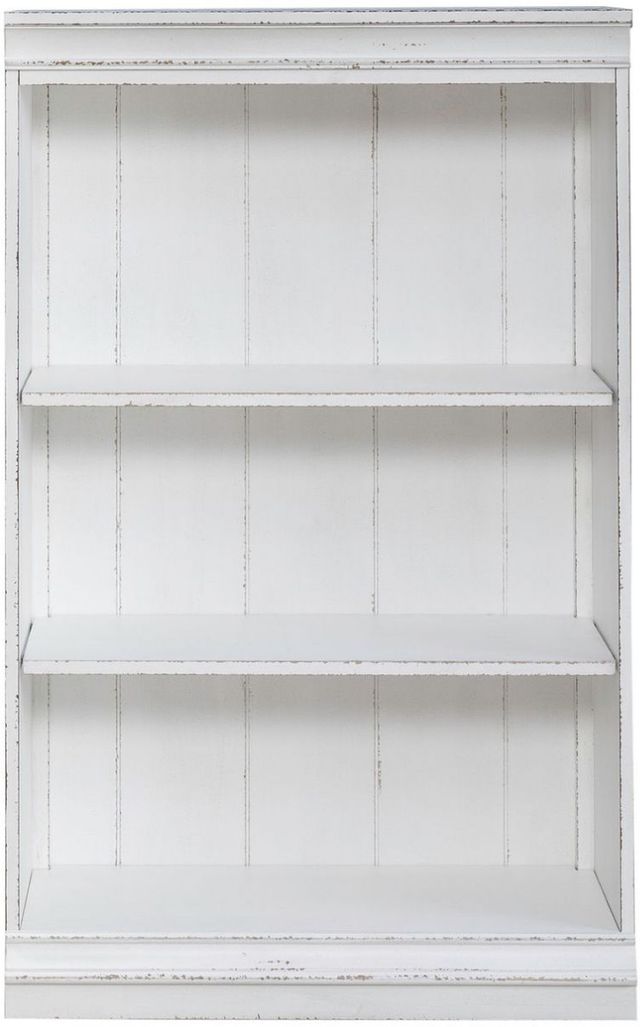 Liberty Furniture Magnolia Manor 4-Piece Antique White Wall Bookcase-2