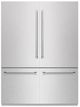 ZLINE 60 in. 32.2 Cu. Ft. Satin Stainless Steel Built In French Door Refrigerator with Graphite Gray Interior-0