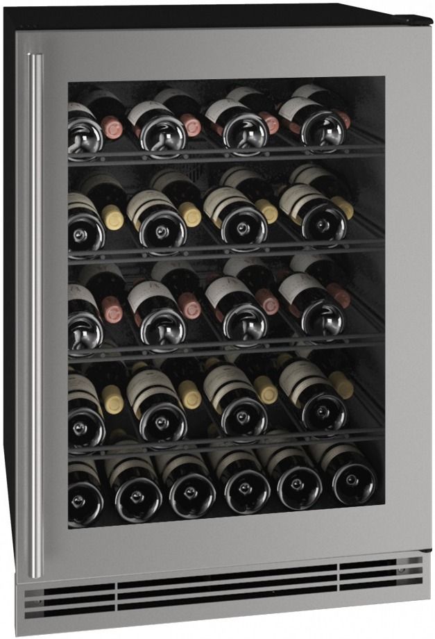 U-Line® 1 Class 24" Stainless Frame Wine Cooler
