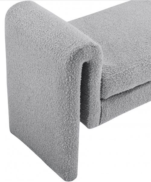 Meridian Furniture Stylus Grey 31" Accent Bench-3
