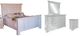 International Furniture Direct Terra White 4-Piece Vintage White Distressed Queen Bedroom Set-0