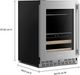 KitchenAid® 24" 4.8 Cu. Ft. PrintShield™ Stainless Steel Undercounter Beverage Centre-5