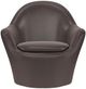 American Leather® Customizable Feliz Leather Swivel Chair-2